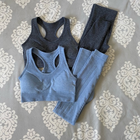 SOOTHE - Sky Blue Workout Set: Bra & Leggings - Picture 8 of 8